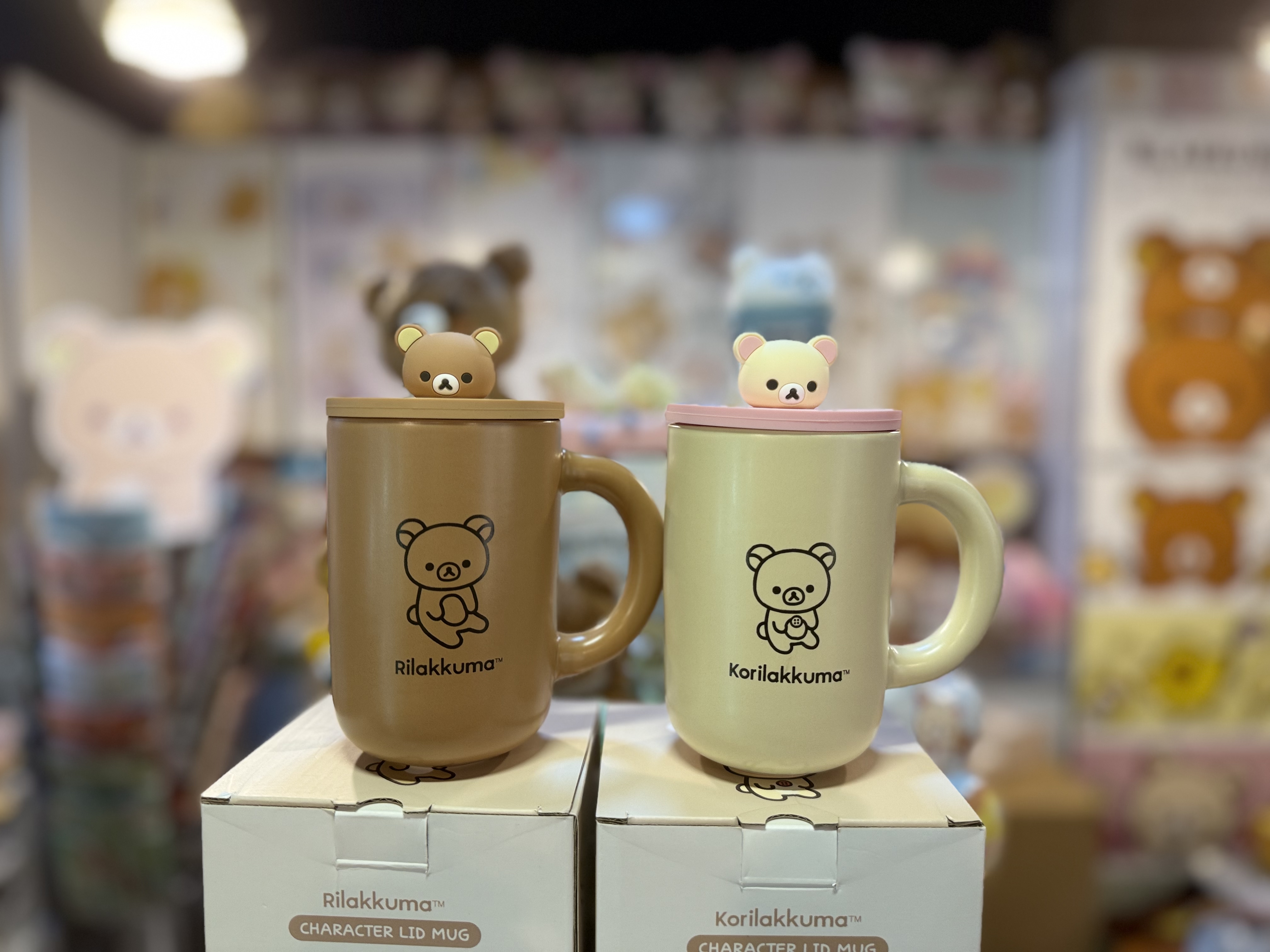 《現貨》全新韓國限定 Rilakkuma連蓋陶瓷杯