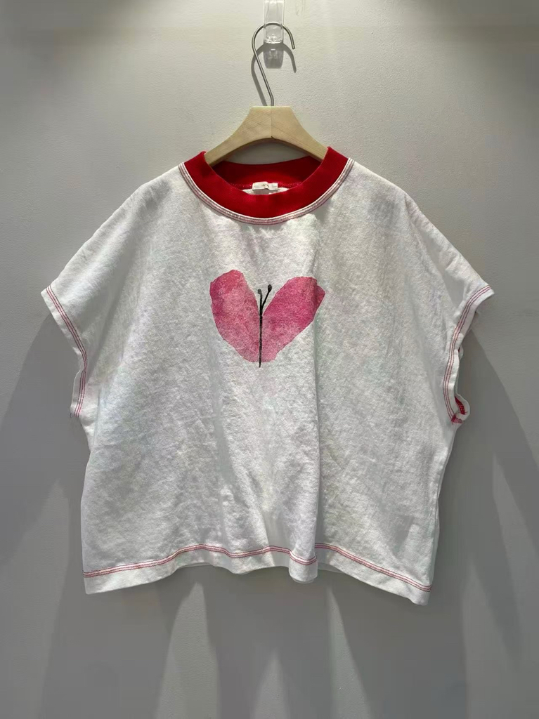 XNN OX 水印式蝴蝶top