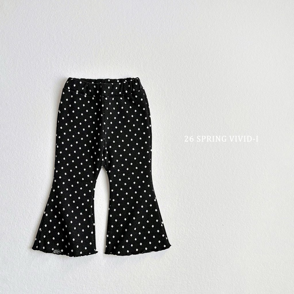 🌸預訂 韓國直送🌸🇰🇷VIVIDI七色春日風圖案花邊喇叭褲