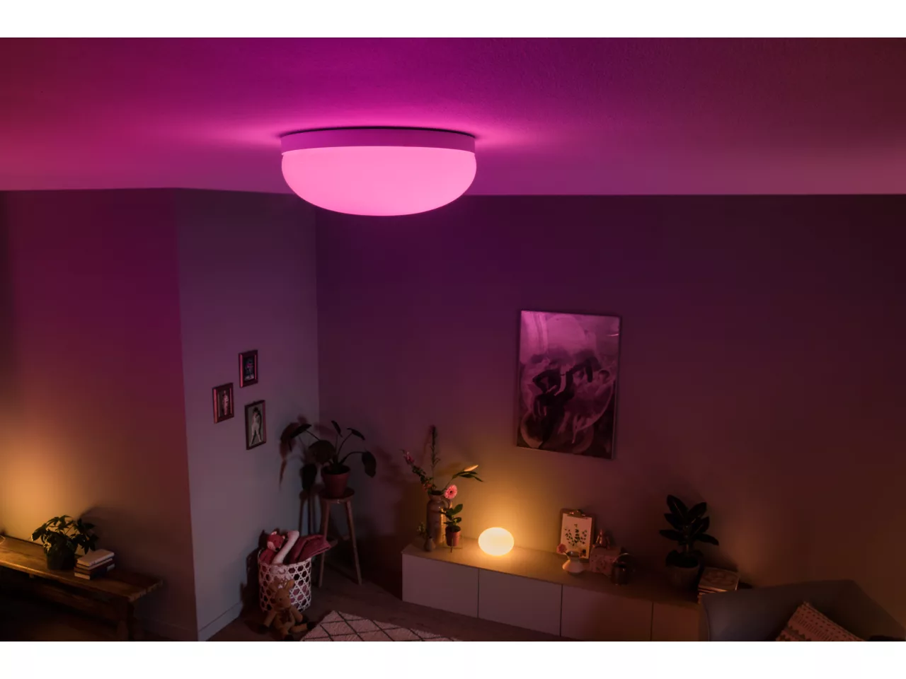 [飛利浦直送 原裝行貨2年保養] 飛利浦 Flourish Hue 吸頂燈（白色）– 32W 智能LED燈 支援藍牙控制 Philips Flourish Hue Ceiling Lamp (White) – 32W Smart LED Light with Bluetooth Control