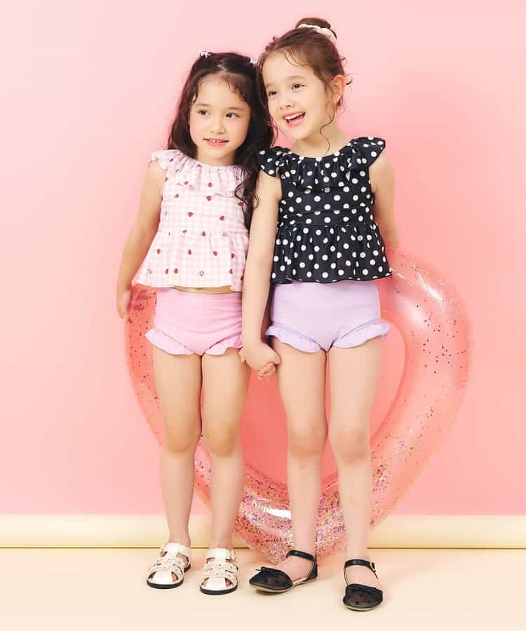 🇯🇵預訂 日本直送🇯🇵Apres les cours六色圖案印花荷葉邊後背V領分體泳衣