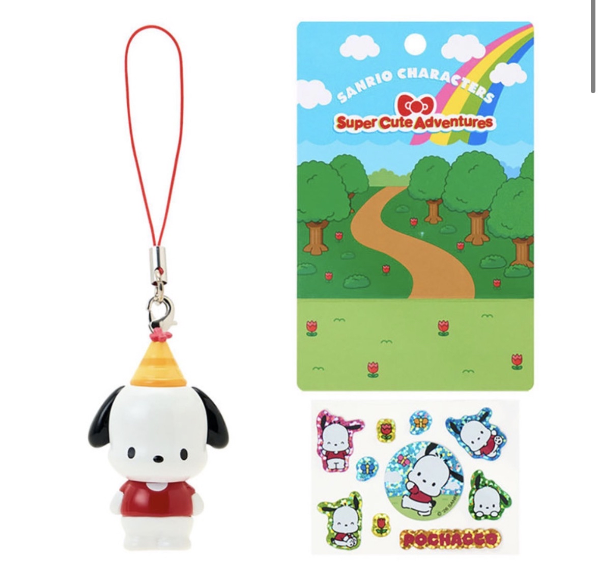 Sanrio 公仔掛飾連貼紙