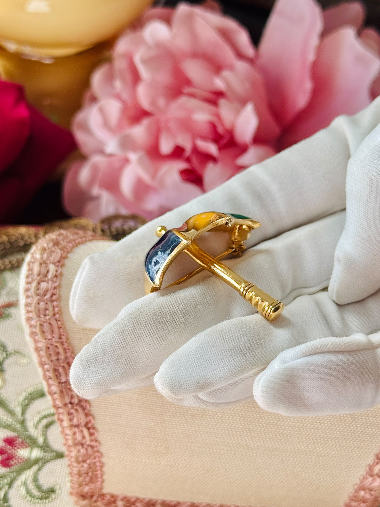 1950-70s Canadian Designer "D'Orland" 3-Dimensional Umbrella Brooch (MT2625-4)