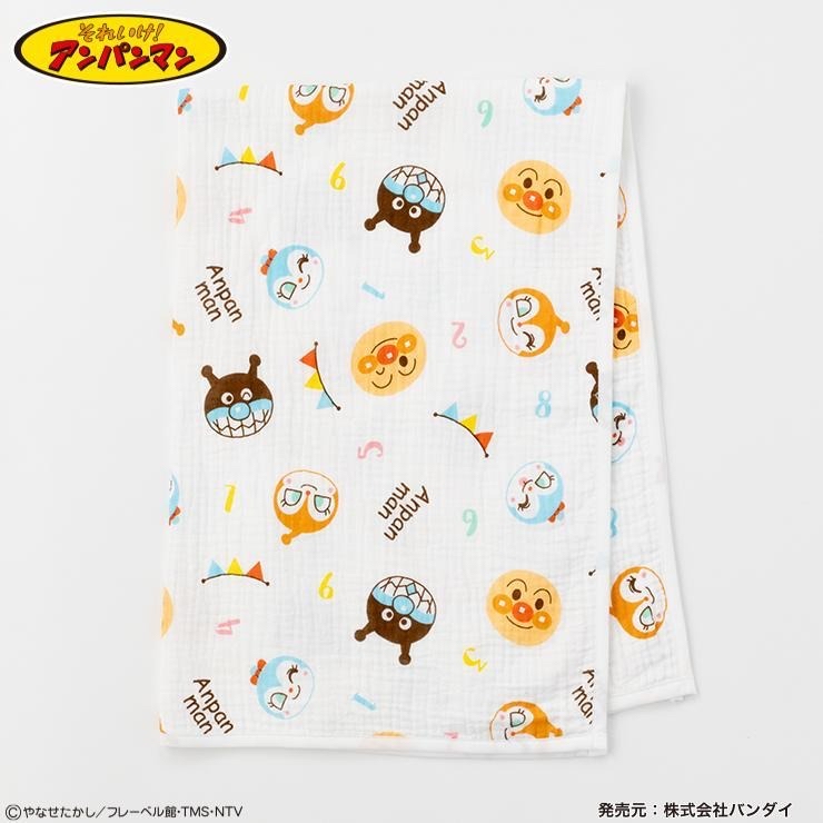🇯🇵限量預訂 日本直送🇯🇵麵包超人人物滿印純棉棉紗紗布毯午睡毯