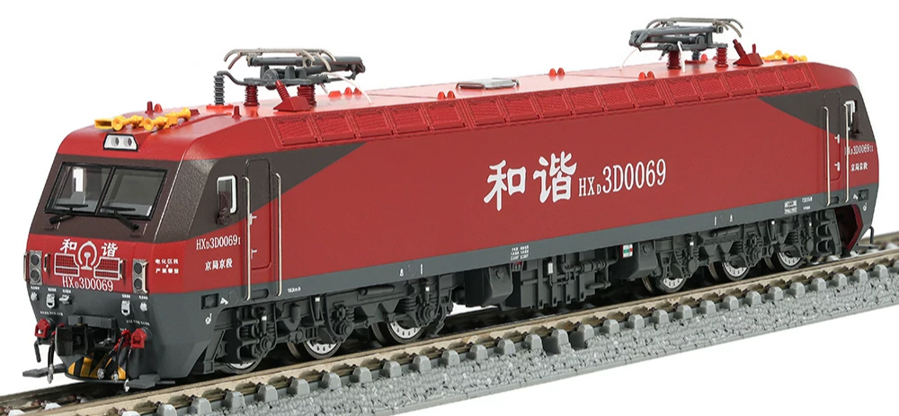 中國和諧電3D紅皮鐵骨型電力機車 N比例長鳴出品