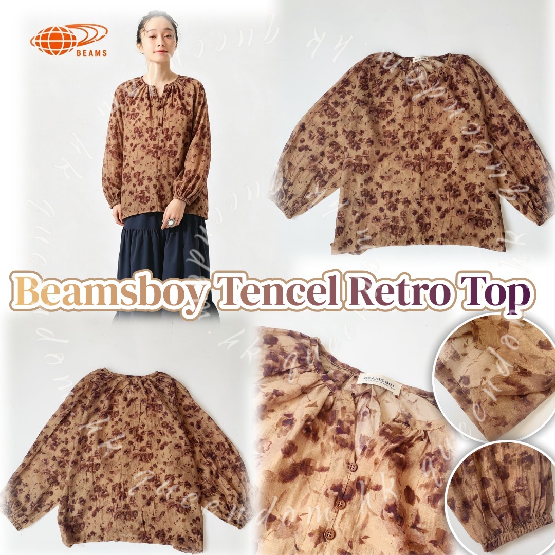 Beamsboy Tencel Retro Top 天絲復古長袖上衣