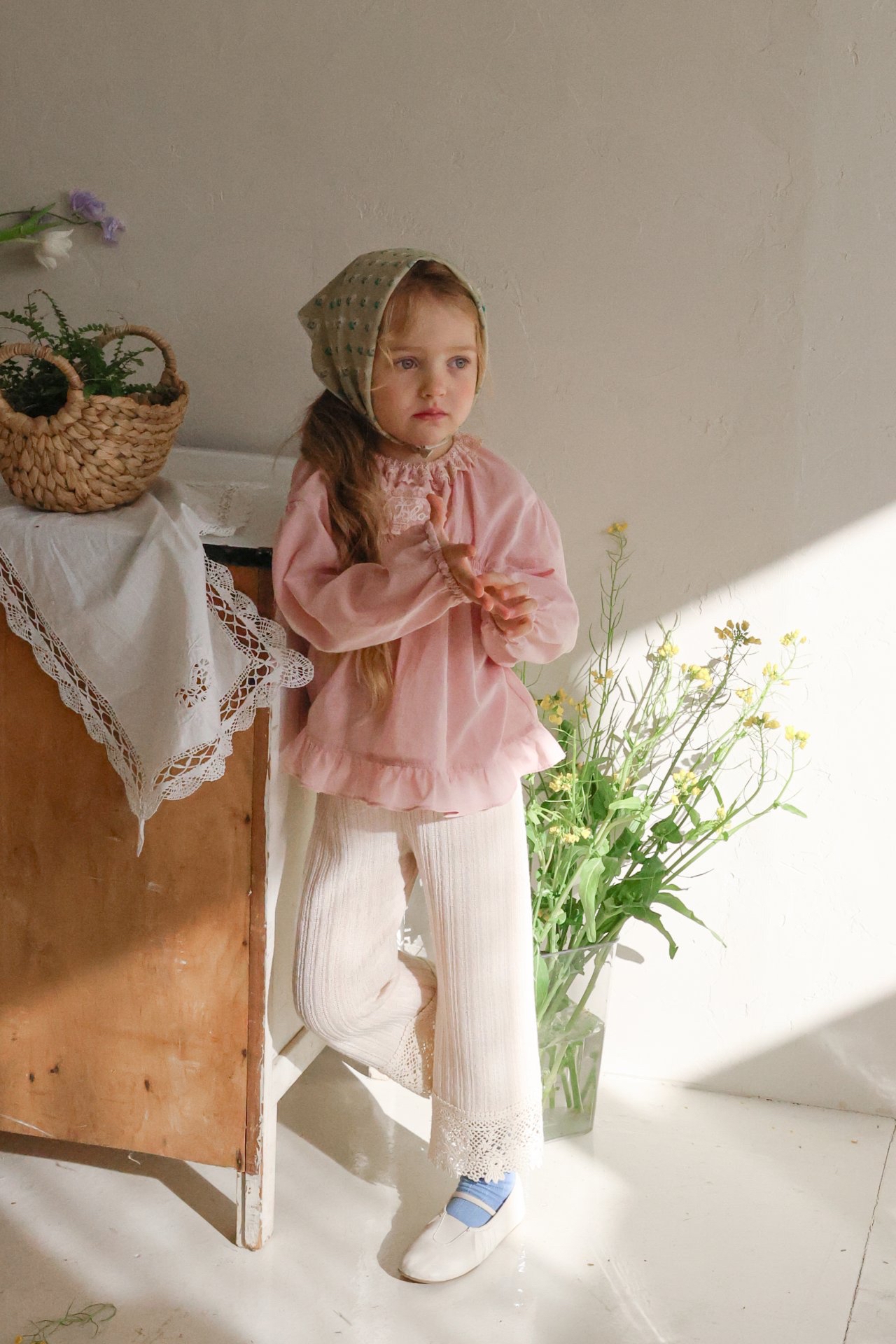 Flo | knit pants (Ivory 120(105-115)
