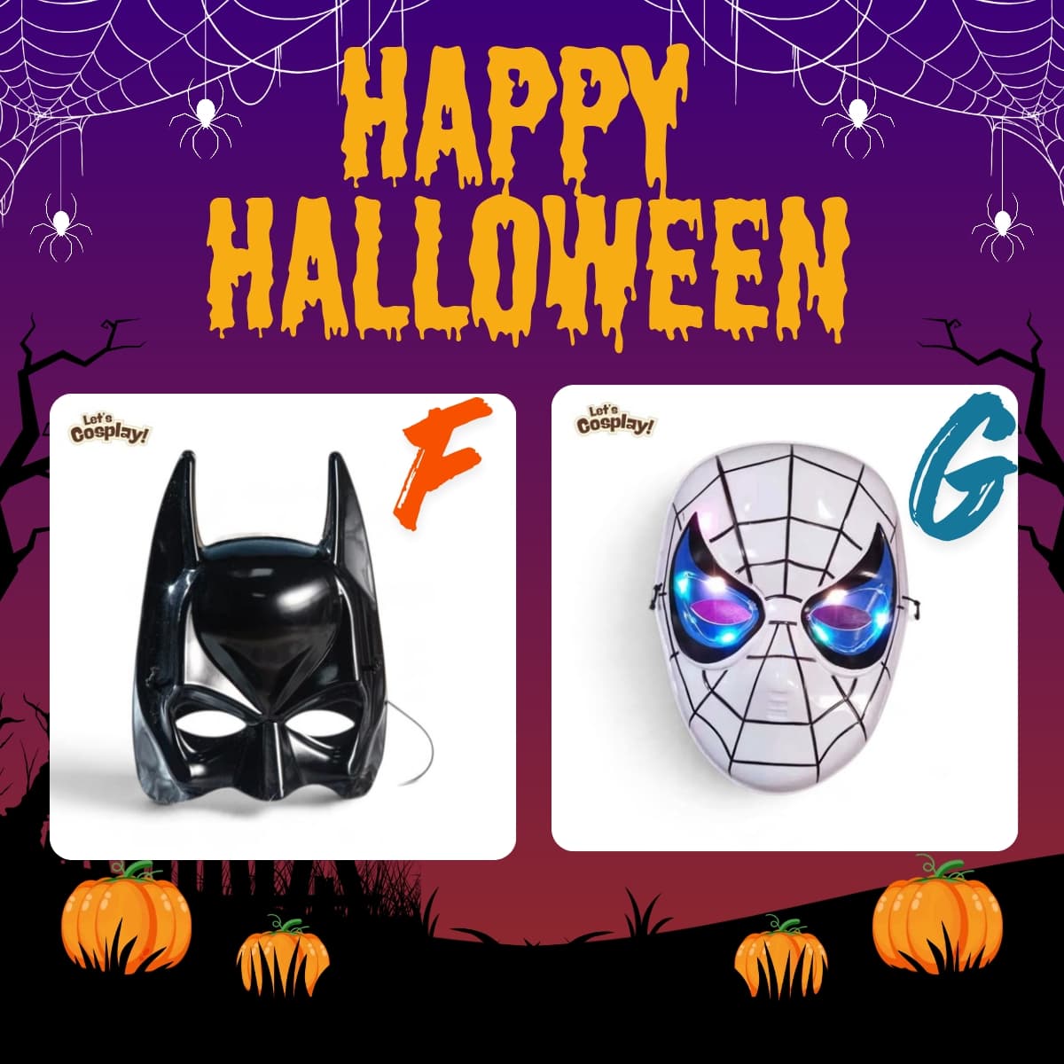 兒童骷髏蝙蝠翼萬聖節角色扮演服 Skeleton Bat Kids Costume  香港現貨Lets Cosplay COS1289