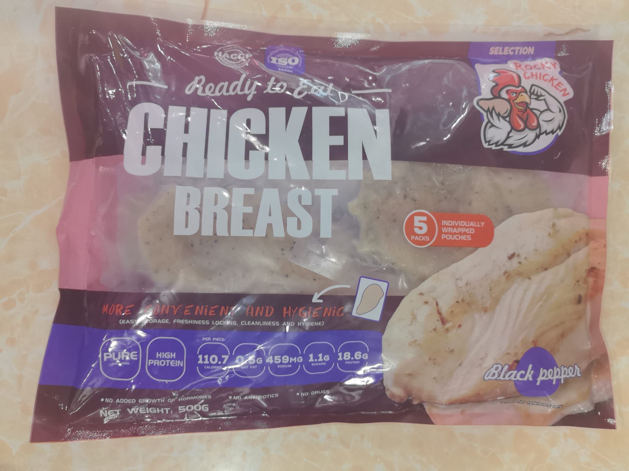 ROCKY黑椒即食雞胸