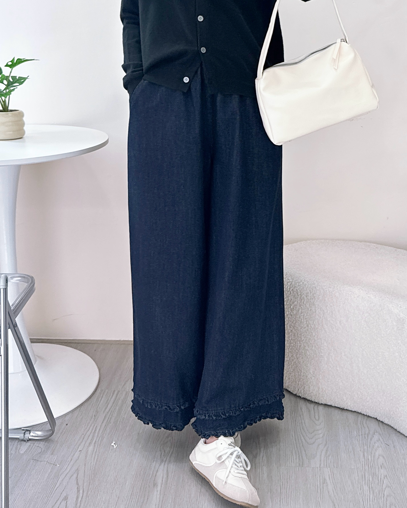 型格荷葉邊寬鬆闊褲 3色