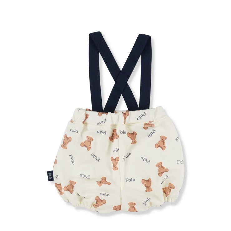 🇯🇵限量預訂 日本直送🇯🇵Polo Baby三色小熊滿印吊帶燈籠褲