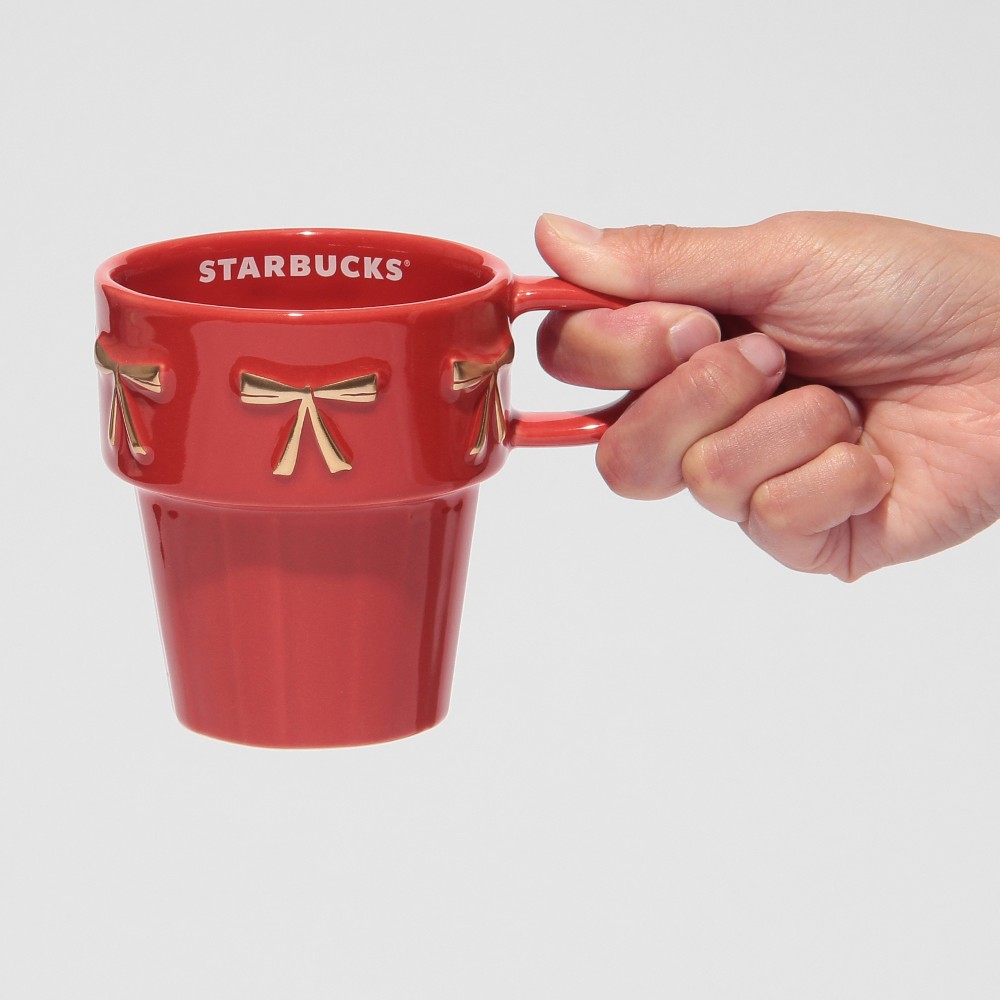 《日本 🇯🇵 STARBUCKS Colors of Holiday 聖誕系列》Ribbon馬克杯 套裝 237ml