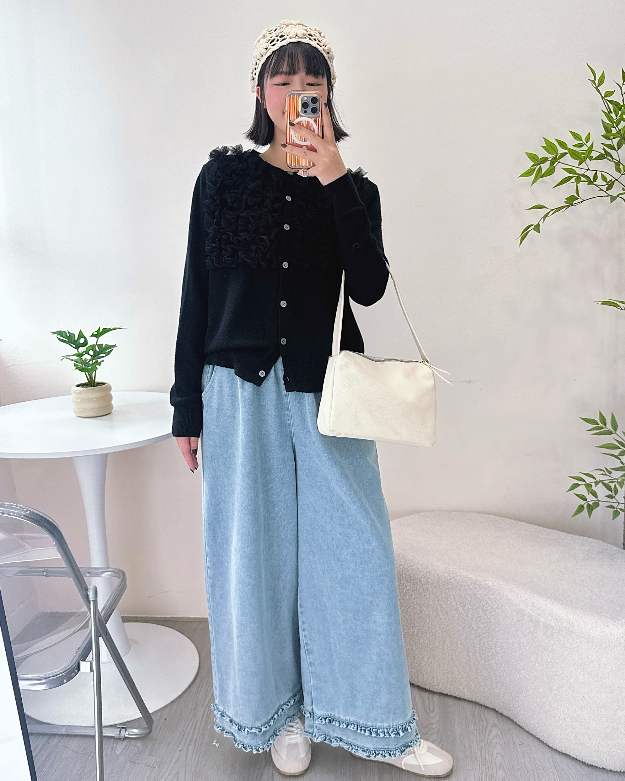 型格荷葉邊寬鬆闊褲 3色