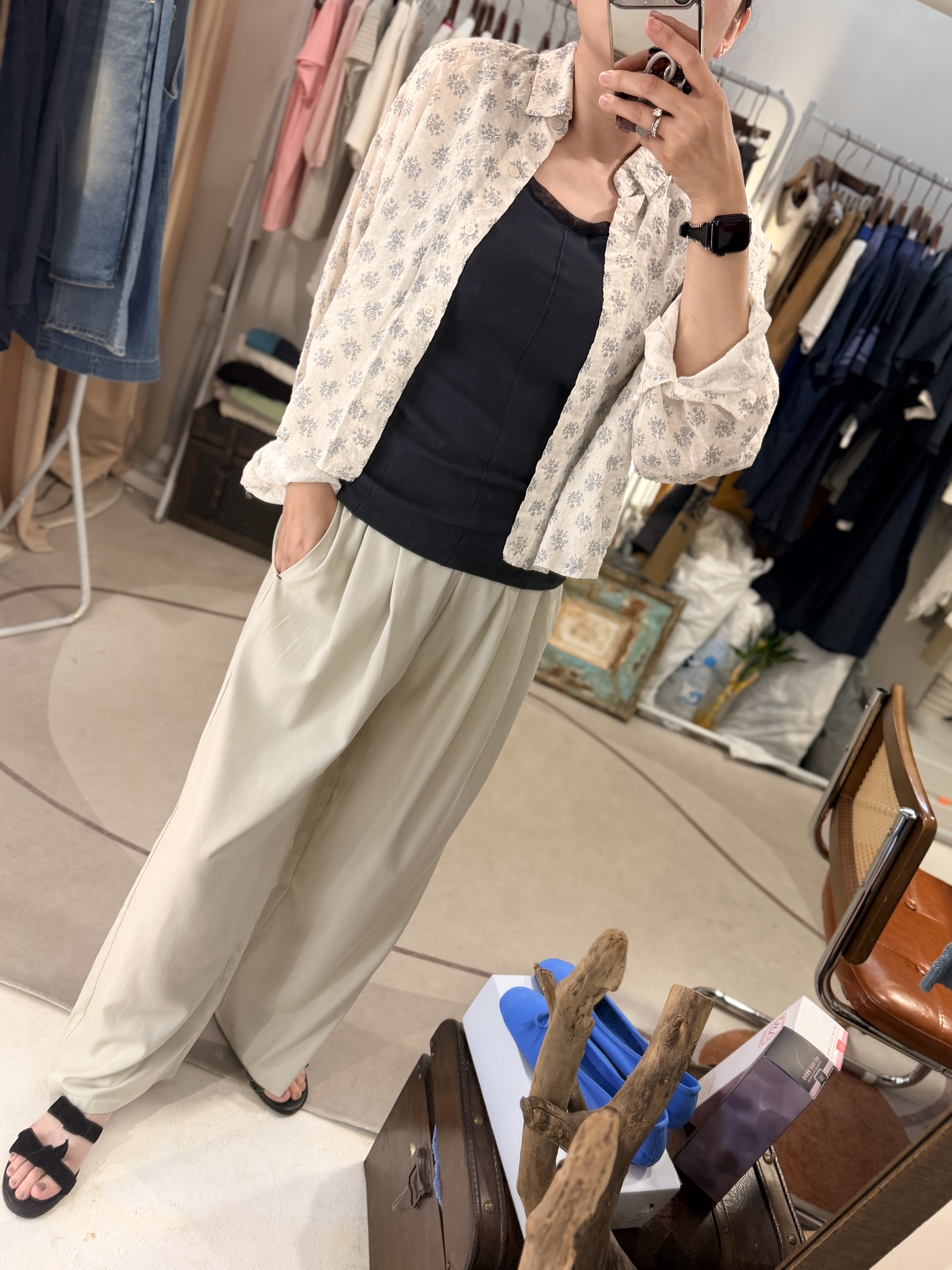 Lavender cotton shirt