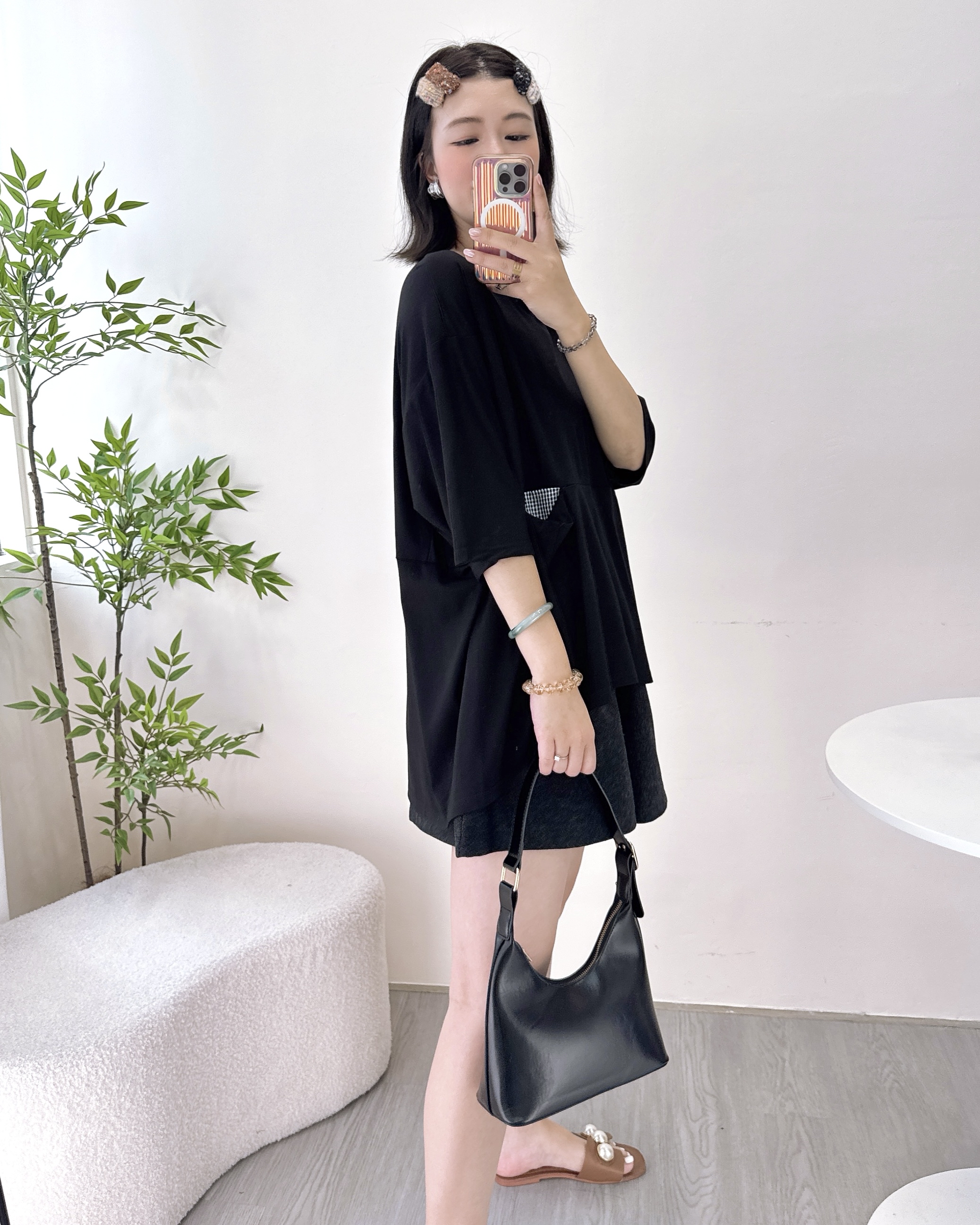 滑嘟嘟免燙冰絲牛奶棉上衣 3色