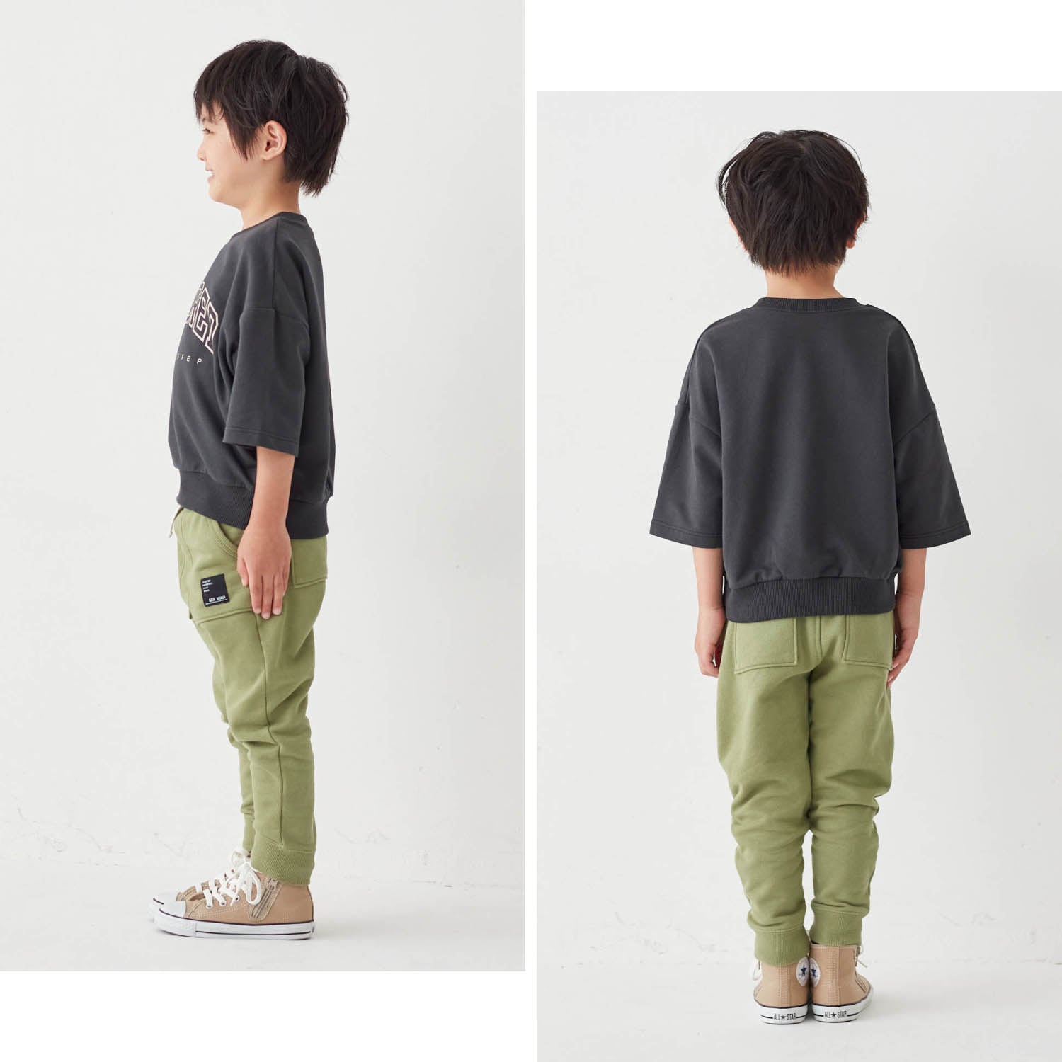 🆕【⭐訂購⭐】 🇯🇵日本直送🌀鬆身短版 印花 #七分袖Tee［3款選］🌀[ELAA-0261][260228]