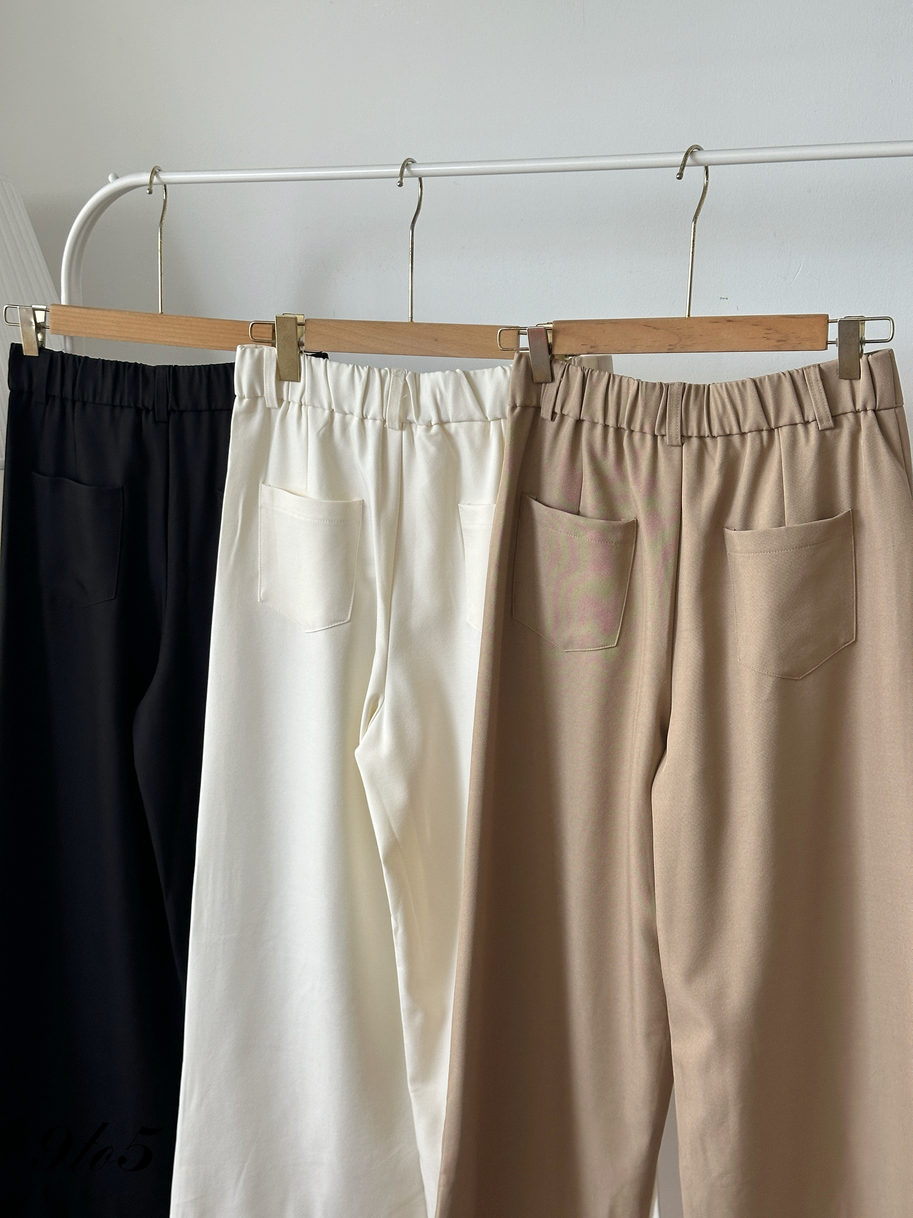 S1923 Wide Leg Long Pants - 3 Colors 