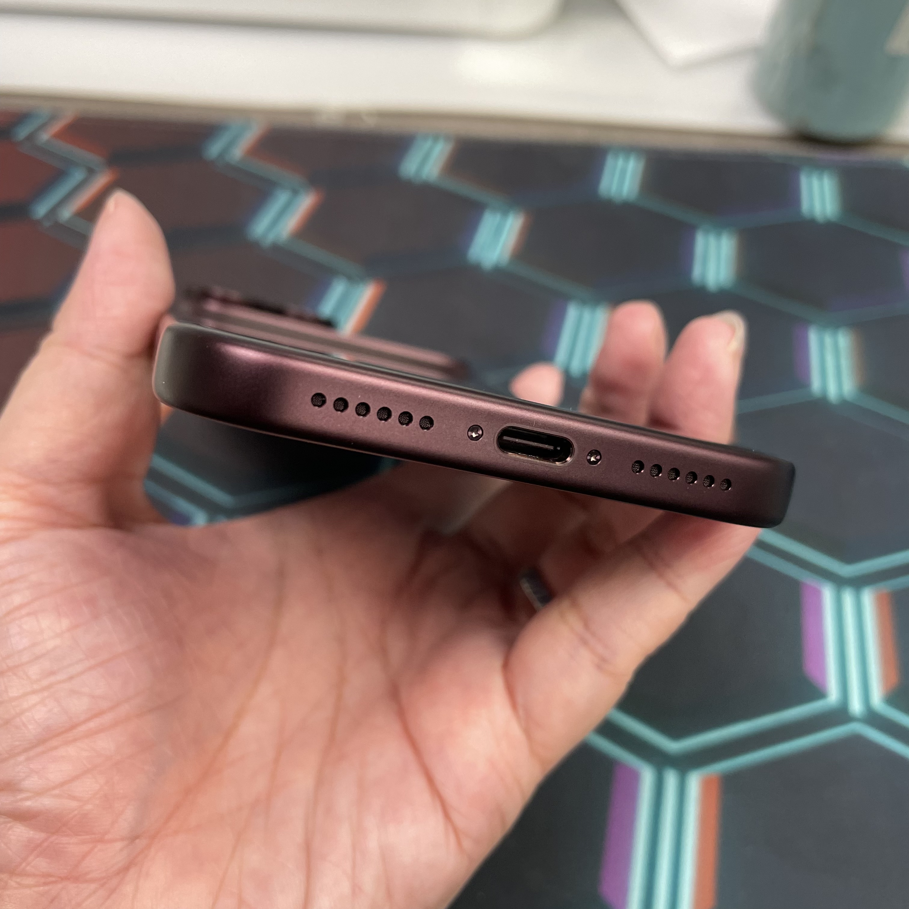 *8164 18 pro max 未使用品 256GB 電100 酒紅色 red