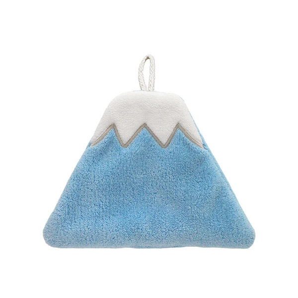 日本進口富士山刺繡微纖維吸水掛式擦手巾