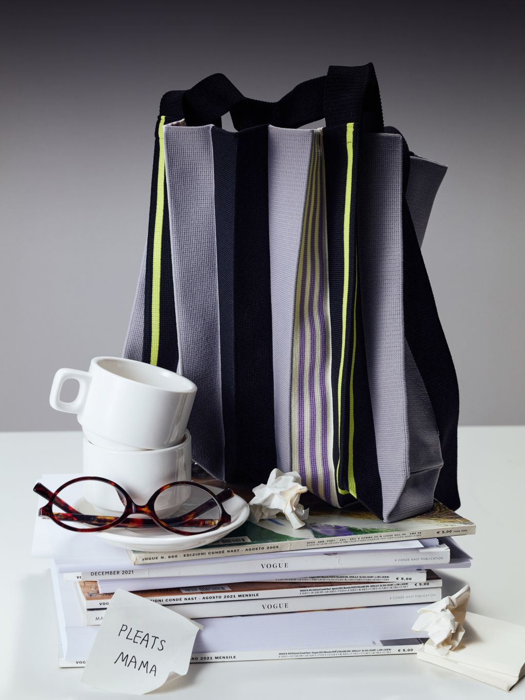 PLEATSMAMA New 2 Way Bag 兩用購物袋 (Classic Black)