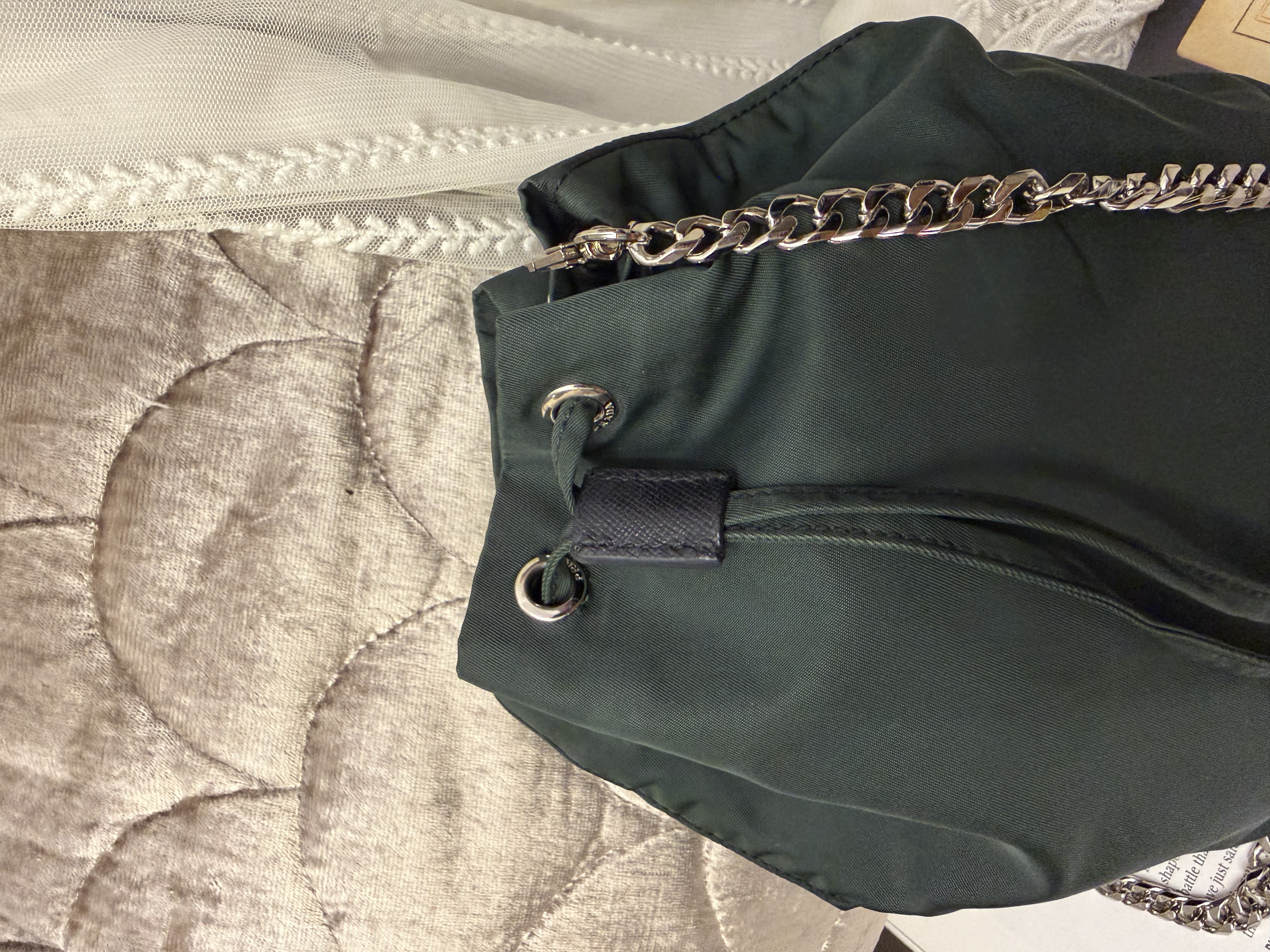 Prada green Bucket bag