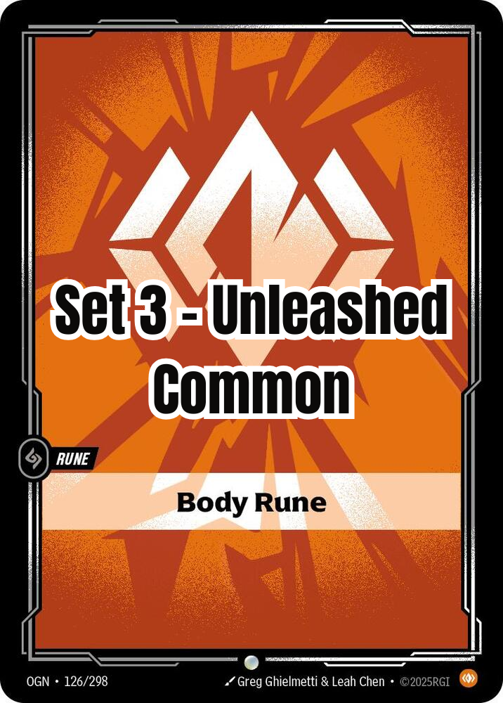 Unleashed - Commen - Body Rune (Set 3)