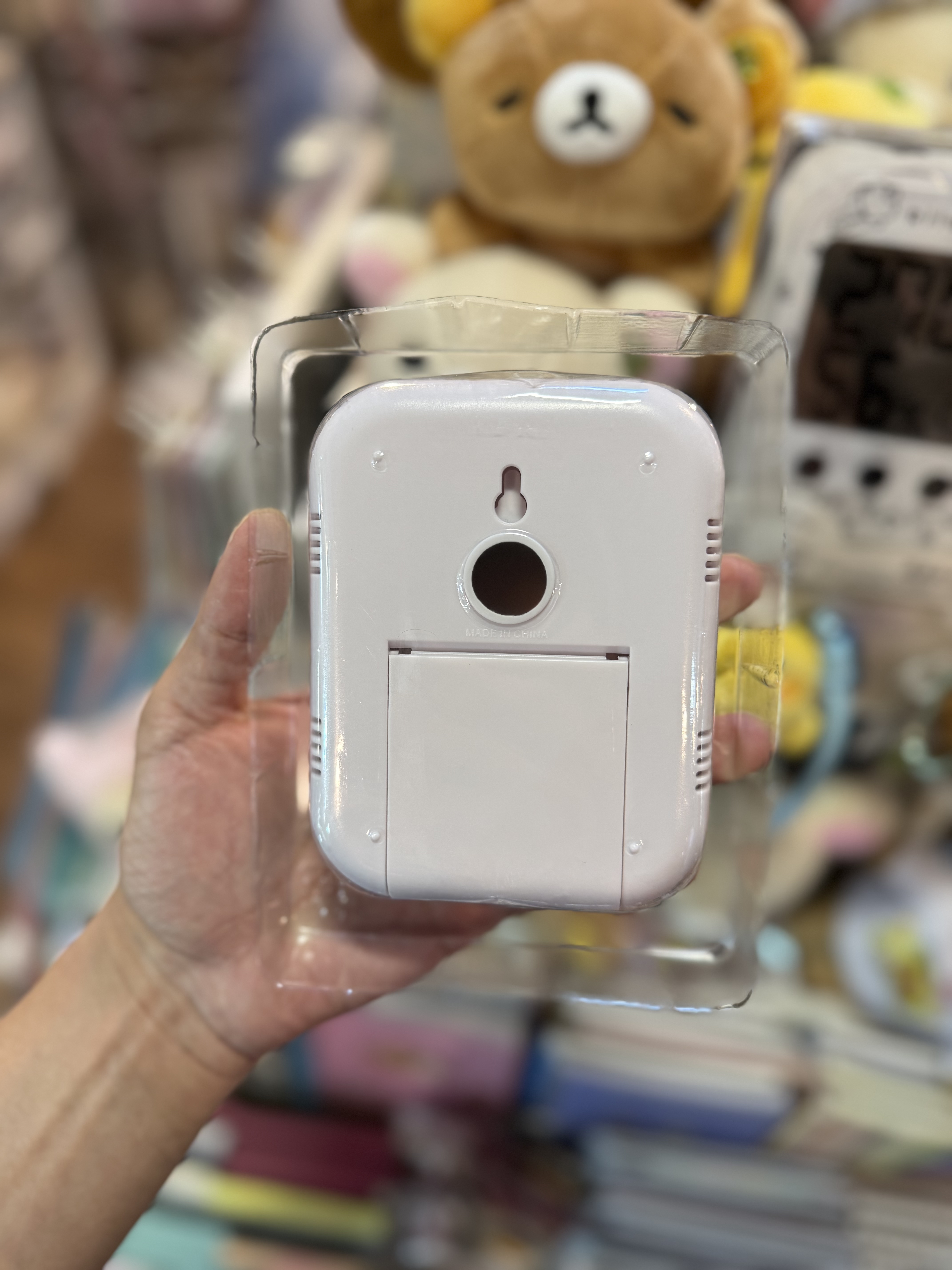 《現貨》全新Rilakkuma黑白造型溫度。濕度計 。可掛牆/磁石吸