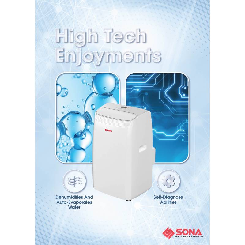 SONA 12kBTU Portable Air Conditioner SACN 6283