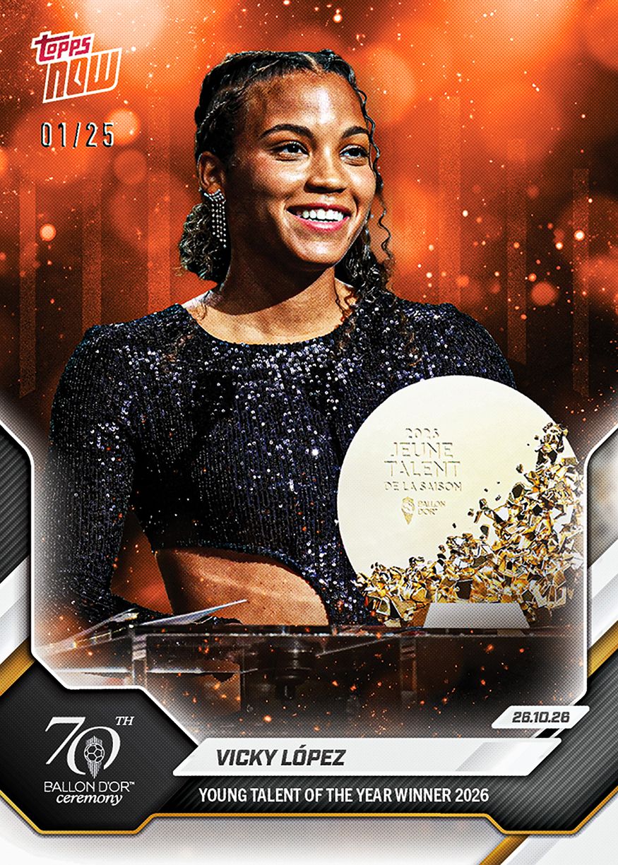 Vicky López - 2026 Ballon d'Or Topps NOW® #3 年度最佳年輕女球員紀念卡【團購】