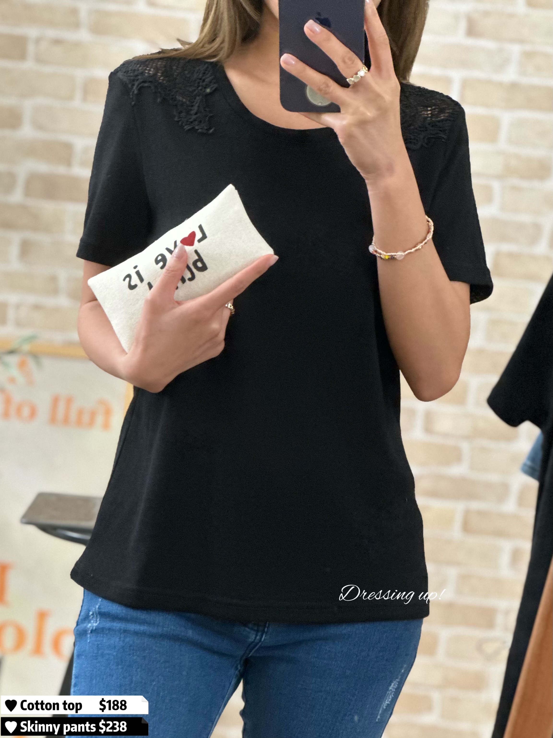 回頭率極高｜背面網花上衣