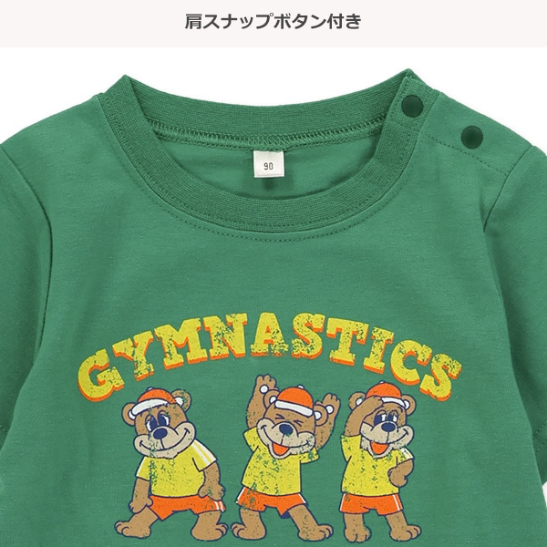 🇯🇵預訂 日本直送🇯🇵兩色美式休閒復古熊仔前後印花口袋短袖連身服