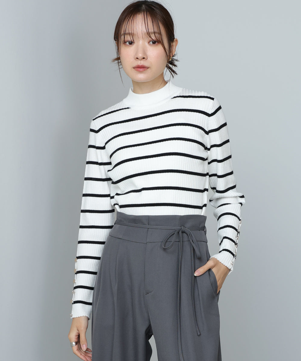 <JP> Blossom Button Ribbed Knit Top * 6色入 <預購>