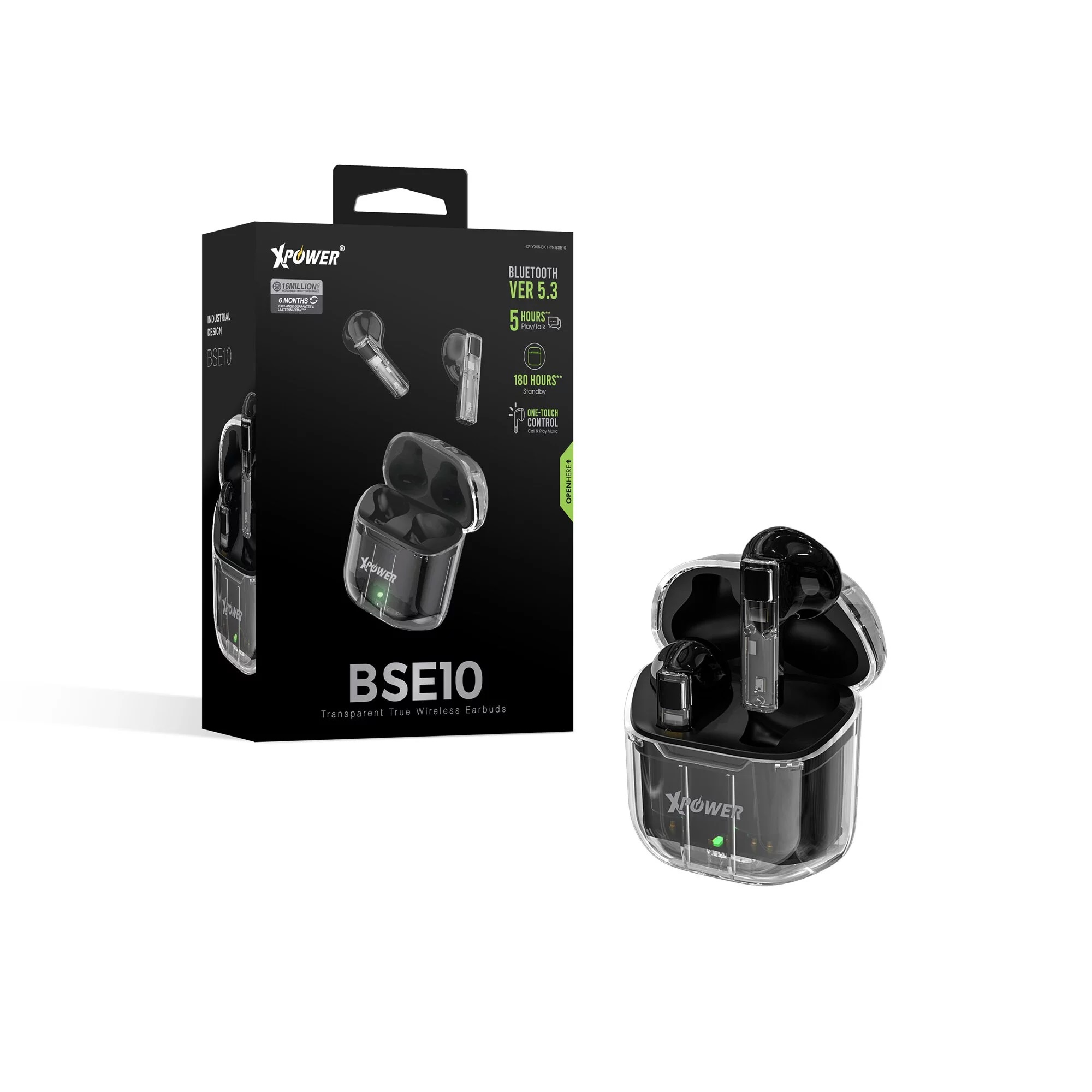 XPower BSE10透明真無線藍牙5.3耳機