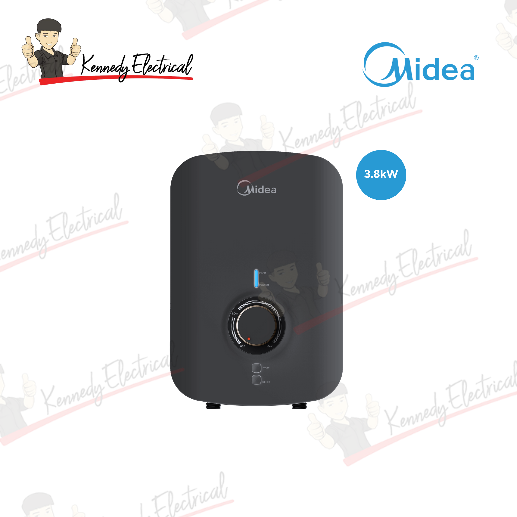Midea 3800W No Pump Water Heater MWH-38MVNMY(C)-WB