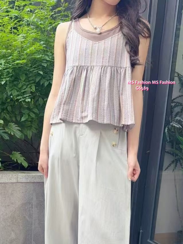 G6589 條子背心top set