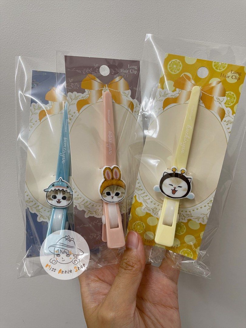 現貨 日本製 mofusand 蜜蜂貓長髮夾