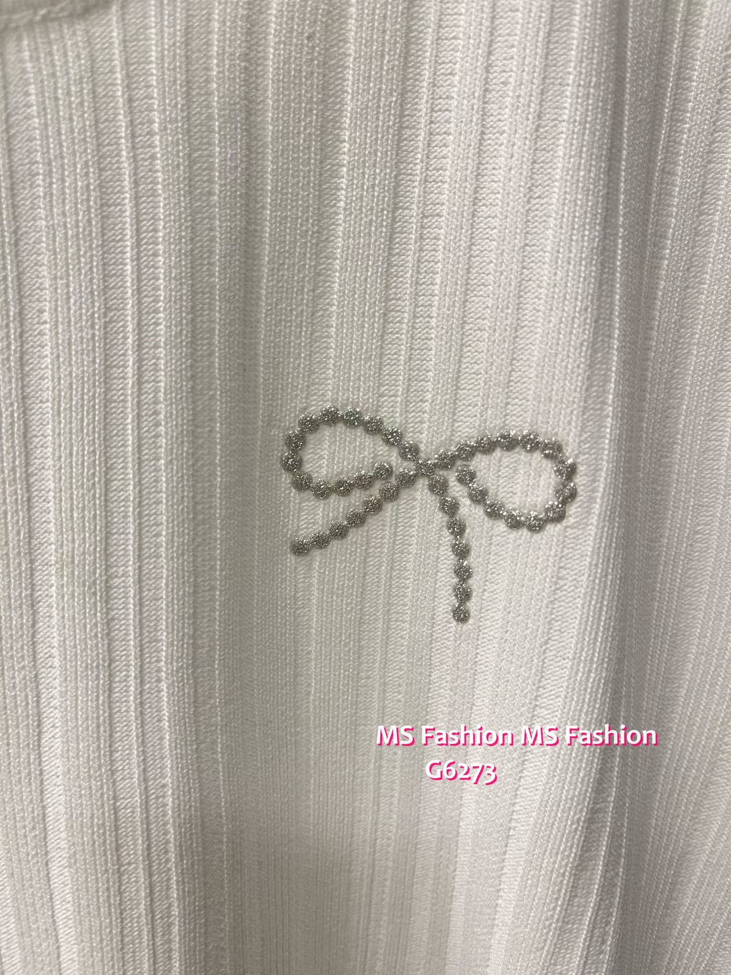 G6273 韓國🇰🇷暗直紋小蝴蝶top