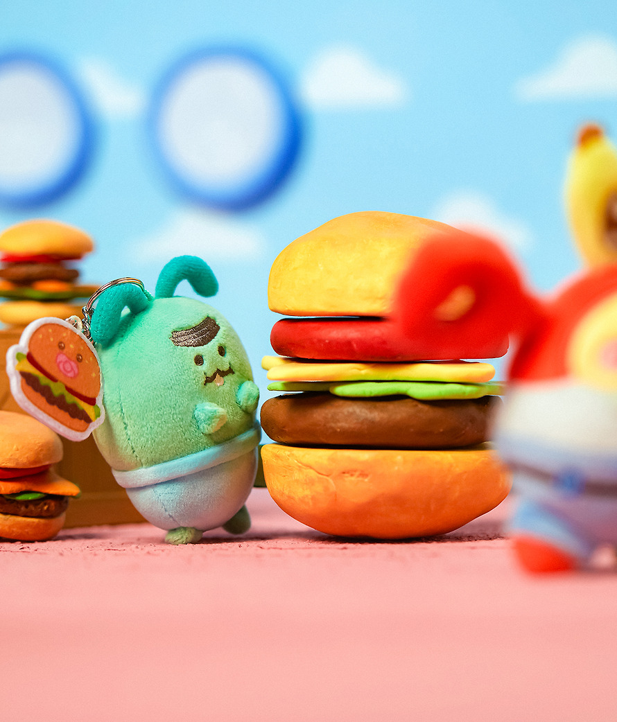 海綿寶寶 X Kakao Friends 公仔鎖匙扣