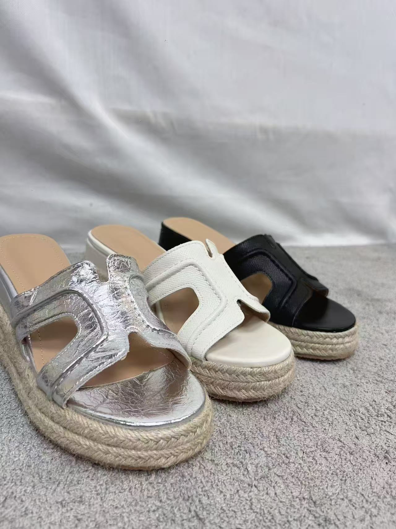 TA59 高级感真皮H厚底鞋