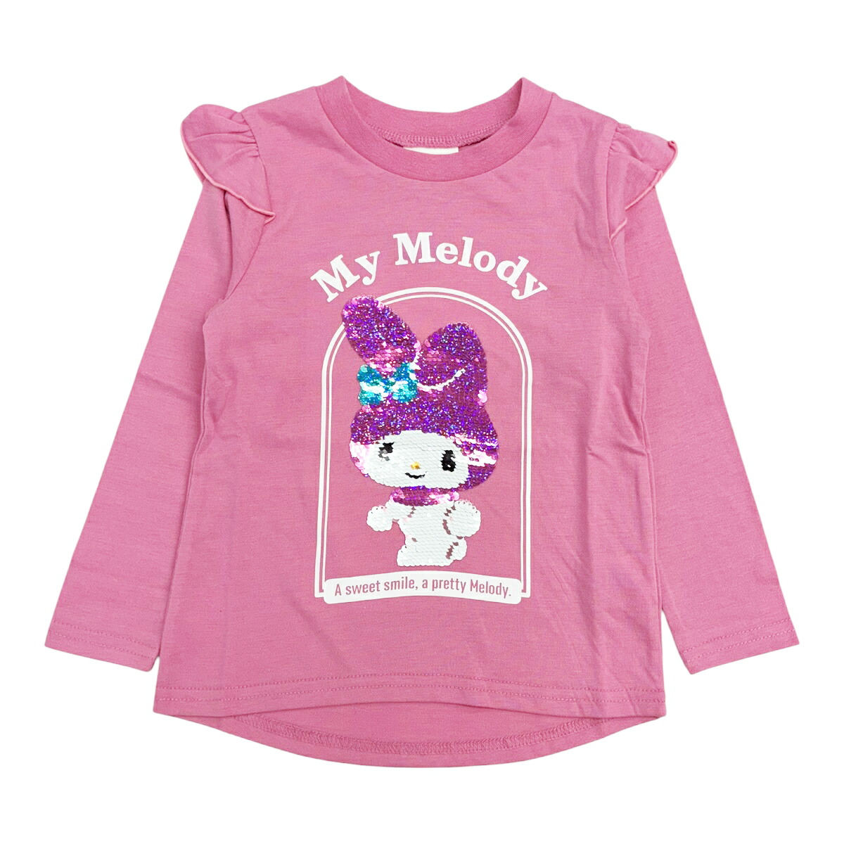 🆕【⭐訂購⭐】 🇯🇵日本直送 🌀#Sanrio 荷葉邊閃閃珠片長袖 tee［6款選］ 🌀[PLIA-0058] [261009]