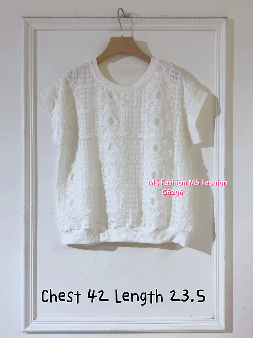 G6296 韓國🇰🇷立體花花top