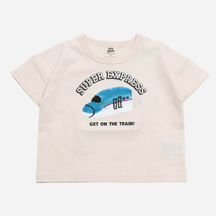 🇯🇵預訂 日本直送🇯🇵四色新干綫珠片毛毛貼花短袖T恤