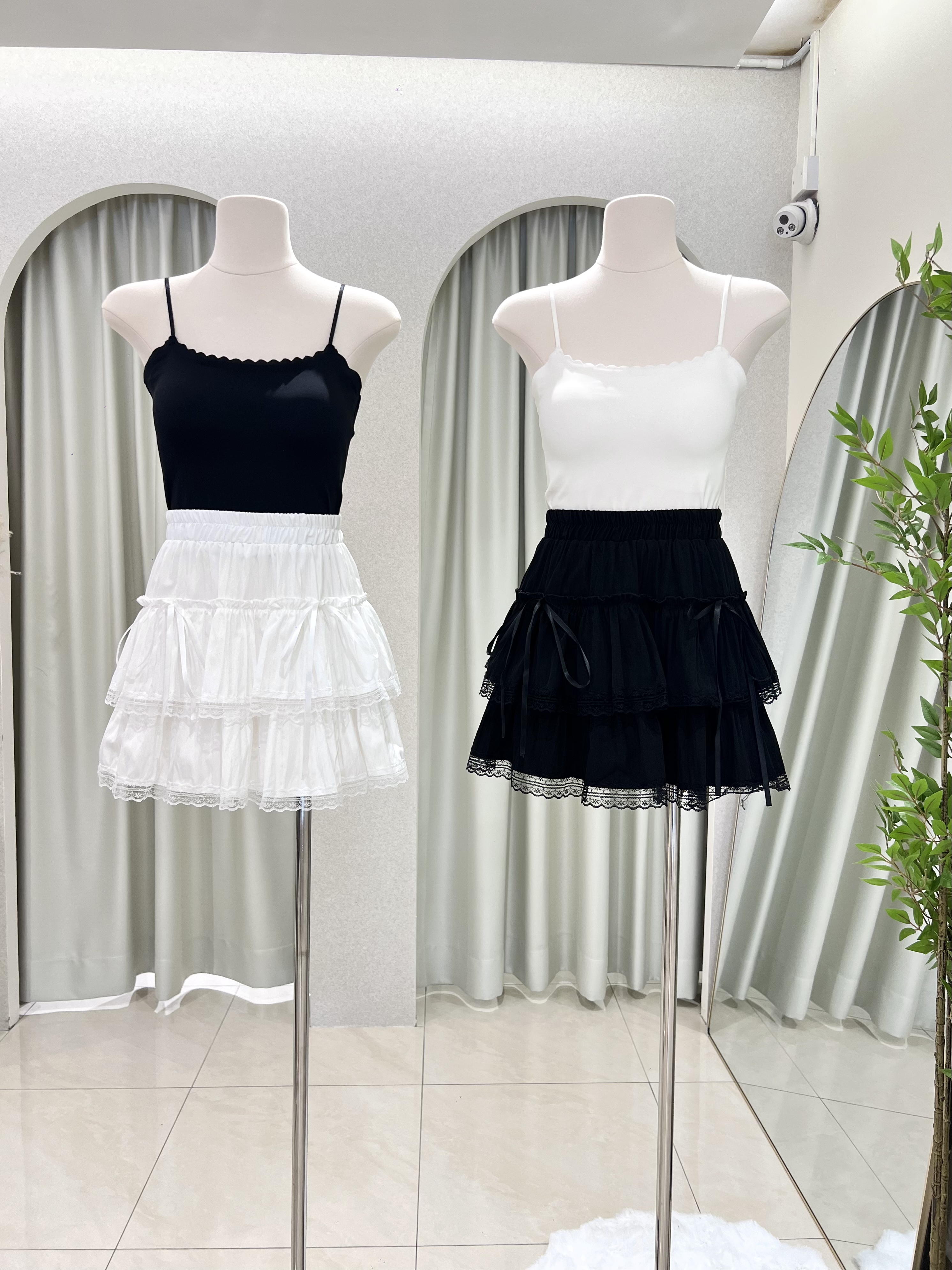  7191 韩系芭蕾风蕾丝蛋糕裙