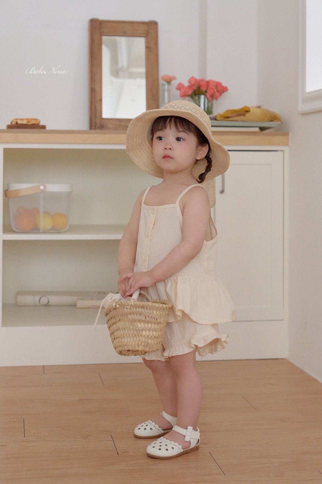 ☀️預訂 韓國直送☀️🇰🇷Bebenine兩色荷葉邊下擺吊帶上下套裝