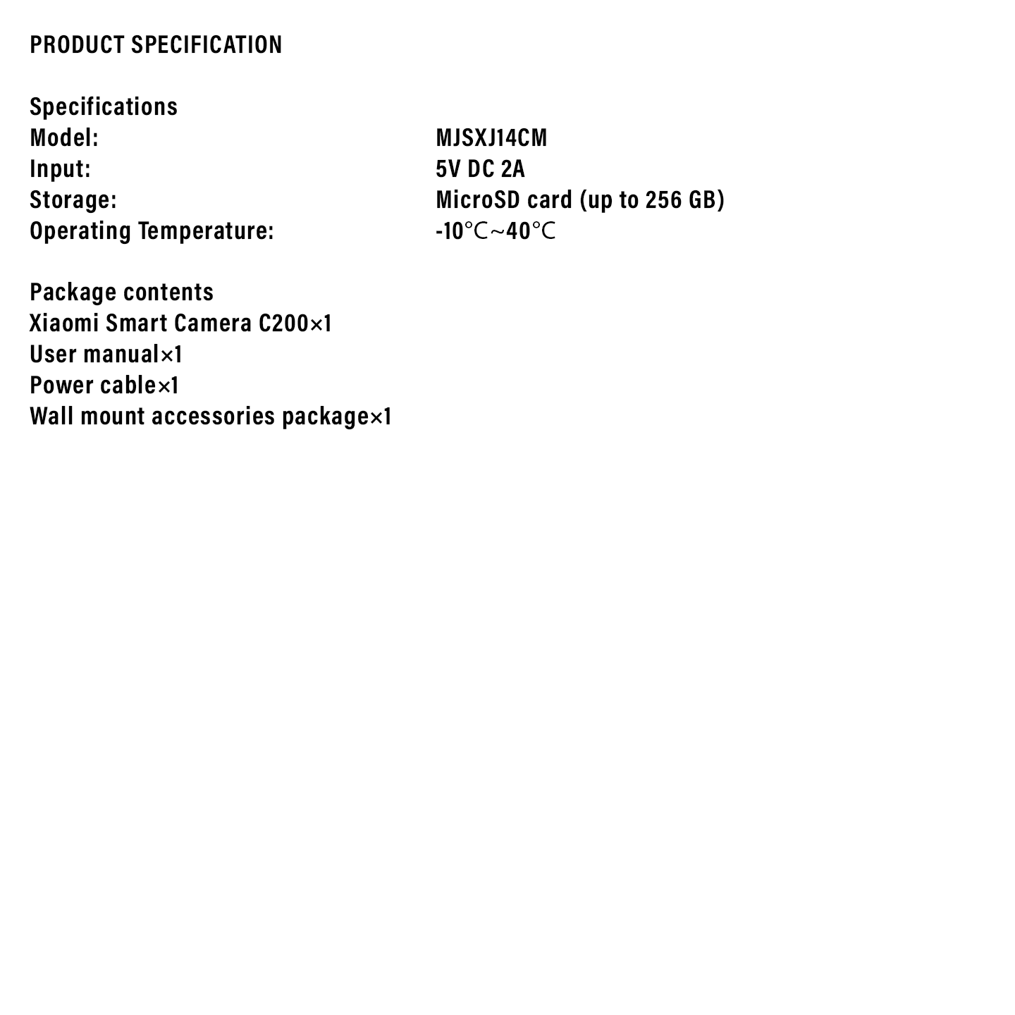 Xiaomi 1080p C200 360° Smart Camera (BHR6766GL)