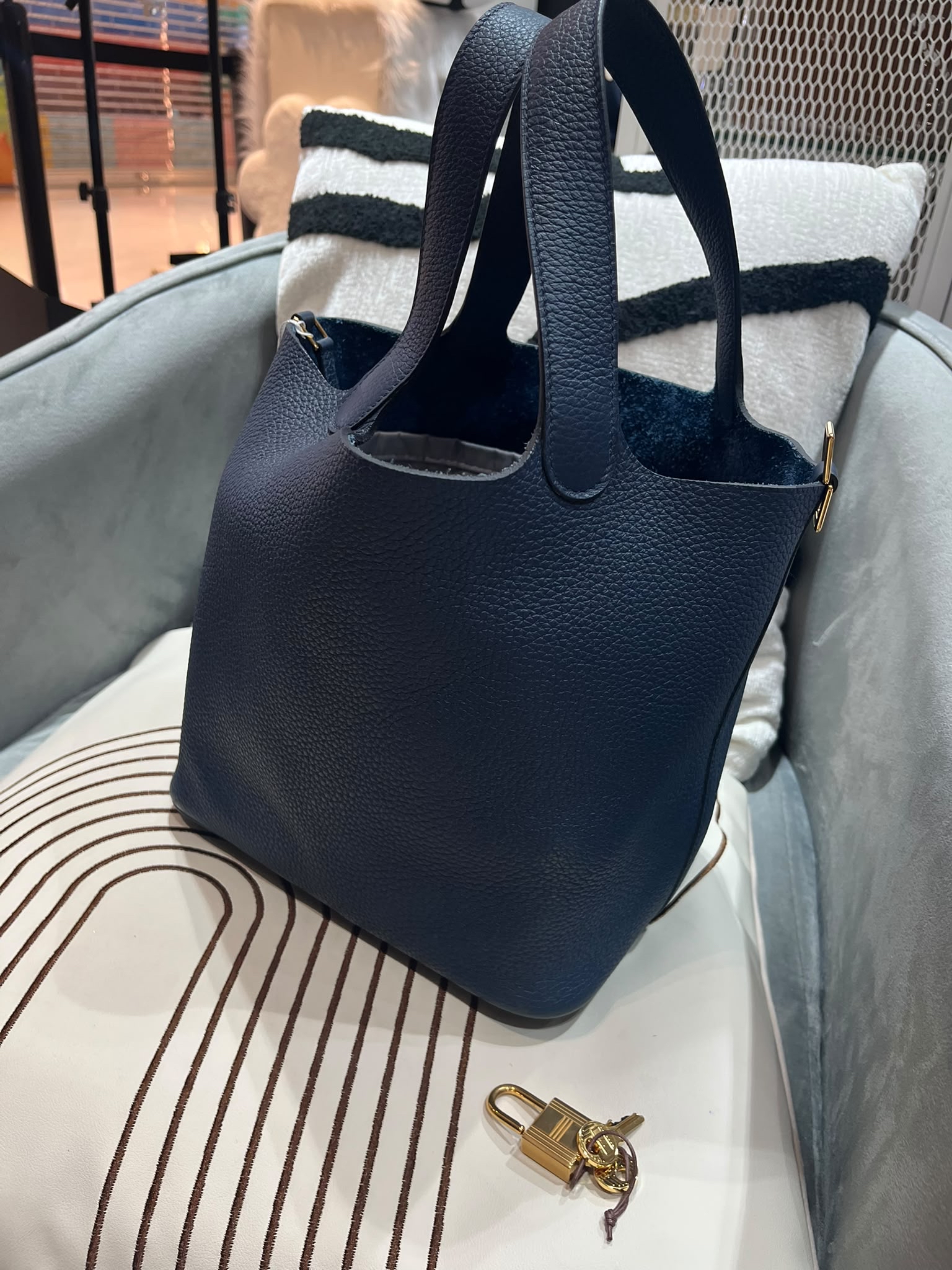 Hermes Picotin 22 Stamp U 100%Authentic, 95%New ✅Key Lock ✅Dust bag