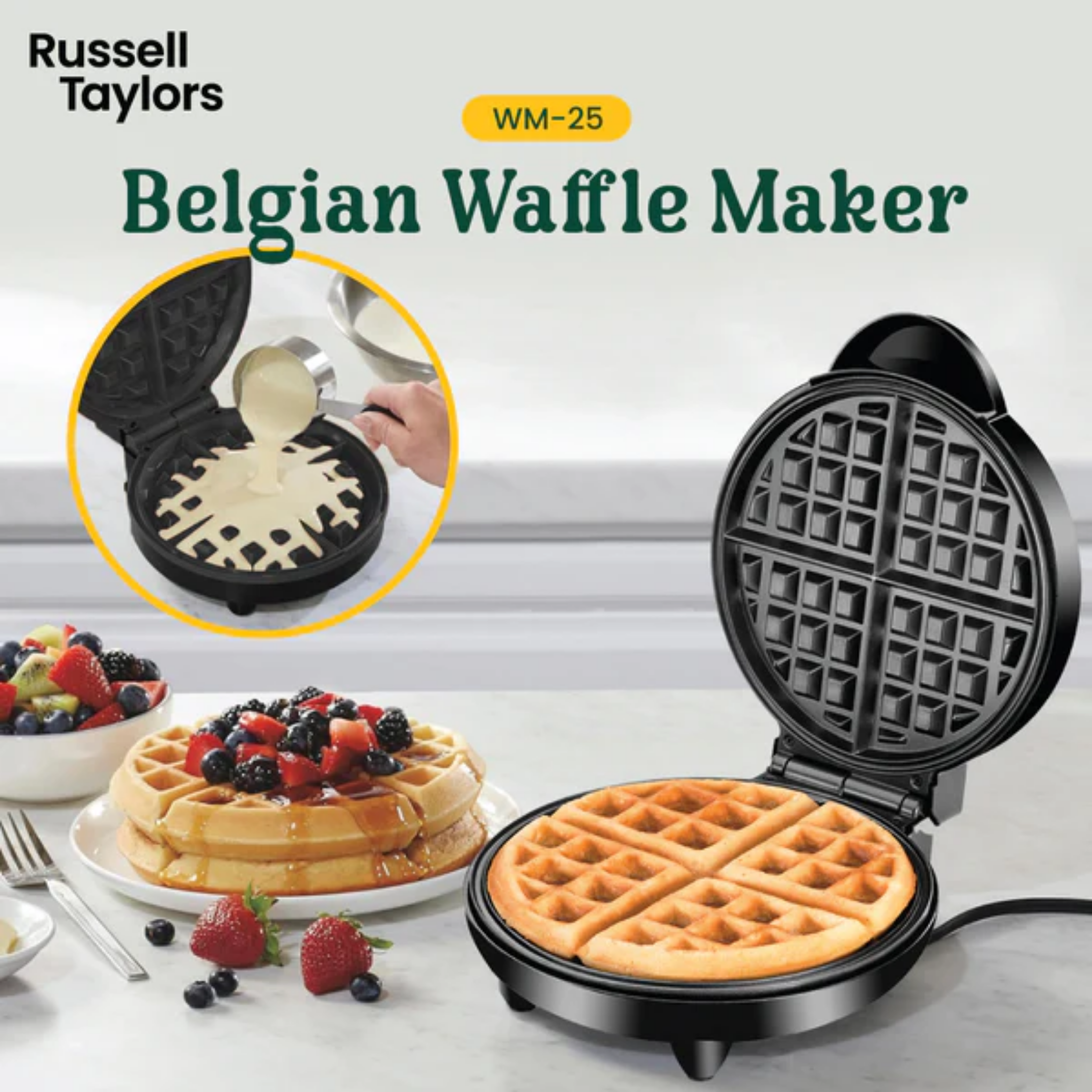 Russell Taylors Waffle Maker (WM-25)