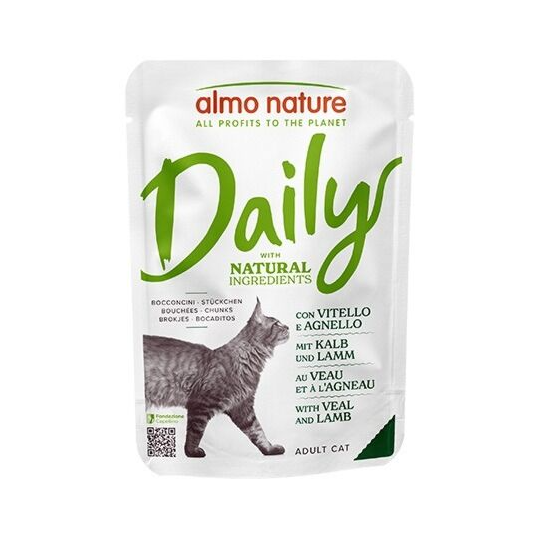 Almo Nature Daily Complete Food 牛仔肉+羊肉 主食鮮包 70gx30