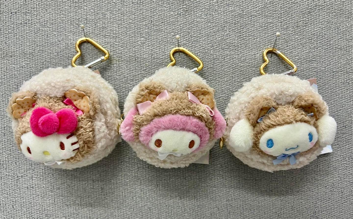 🎌日本直送🎌 Sanrio 曲奇熊仔系列立體造型公仔掛飾收納包