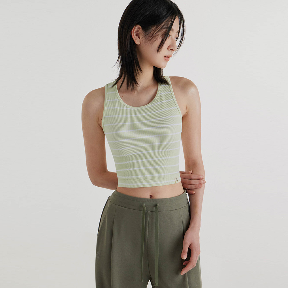 【無縫入膊】預購_FEWSBT085 Seamless Striped Racerback by front2line